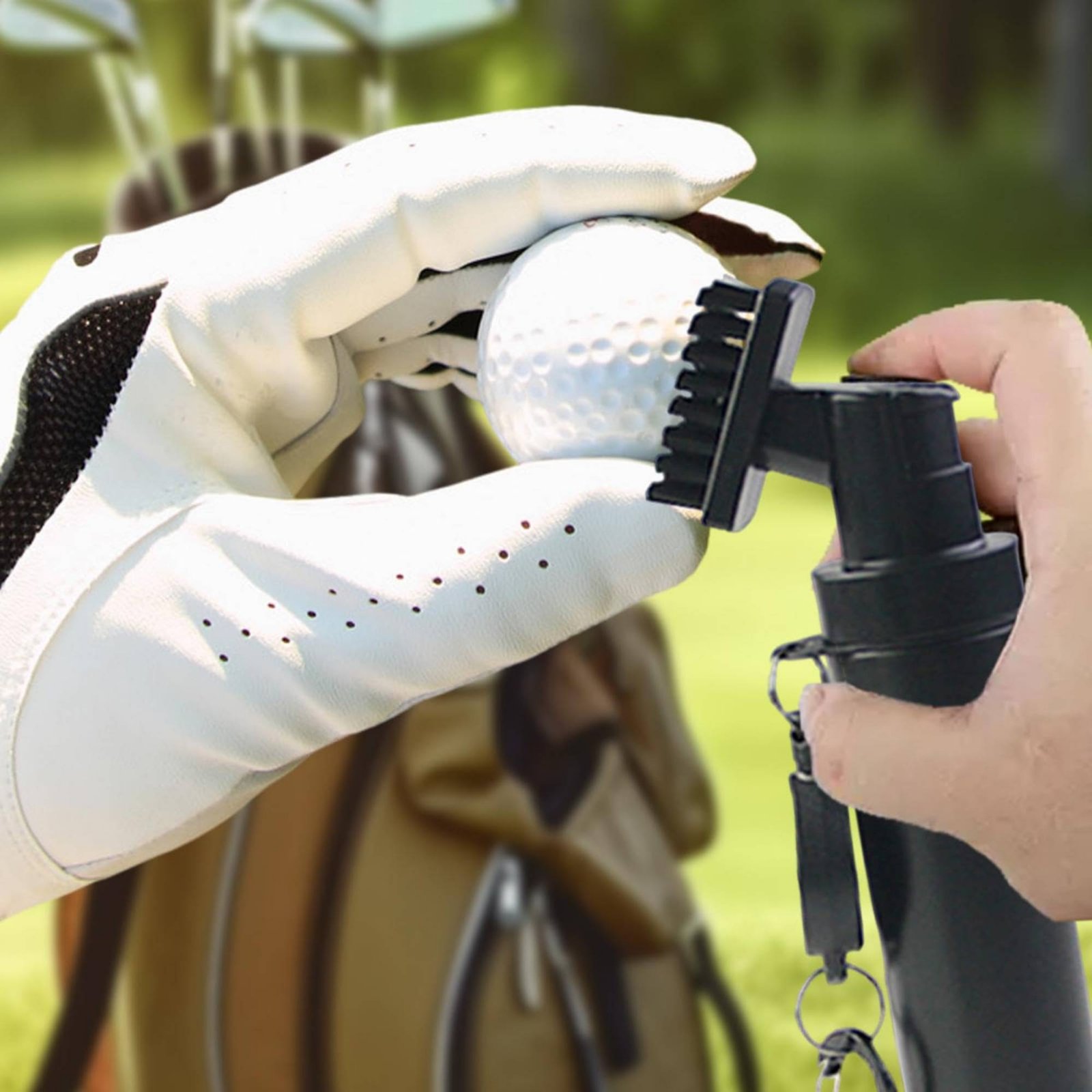 Draagbare golfborstel met twee - Golf Equipment Discount recensie en prijs
