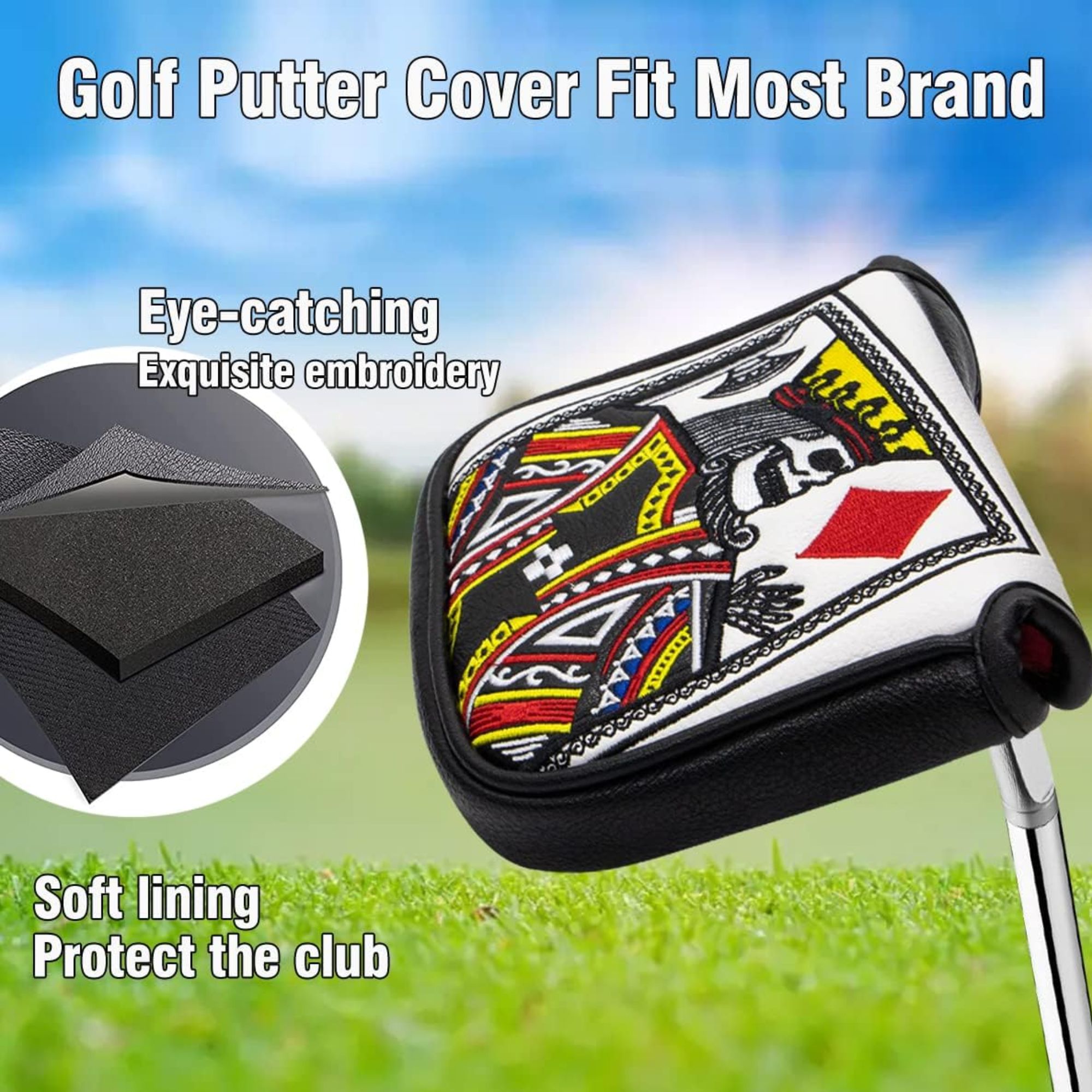 King Of Hearts geborduurde ham - Golf Equipment And Accessories recensie en prijs
